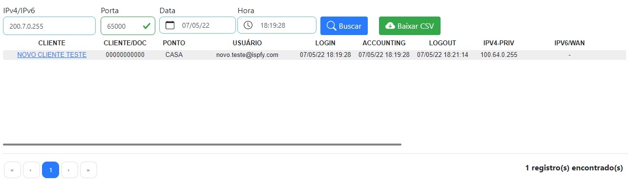 Buscar IPv4 e IPv6 | Sistema para provedor.