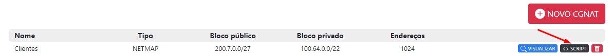 Lista de CGNAT no ISPFY | Sistema para provedor.