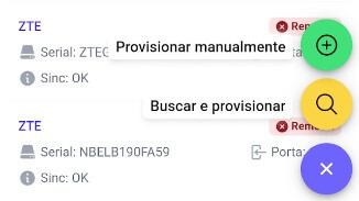 Provisionar pelo aplicativo do Técnico do ISPFY.