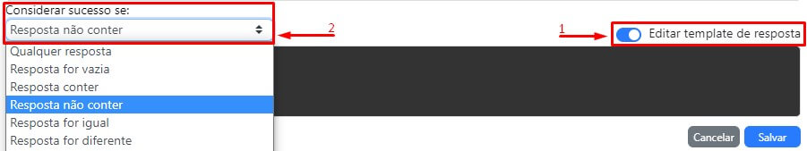 Editar template de resposta.