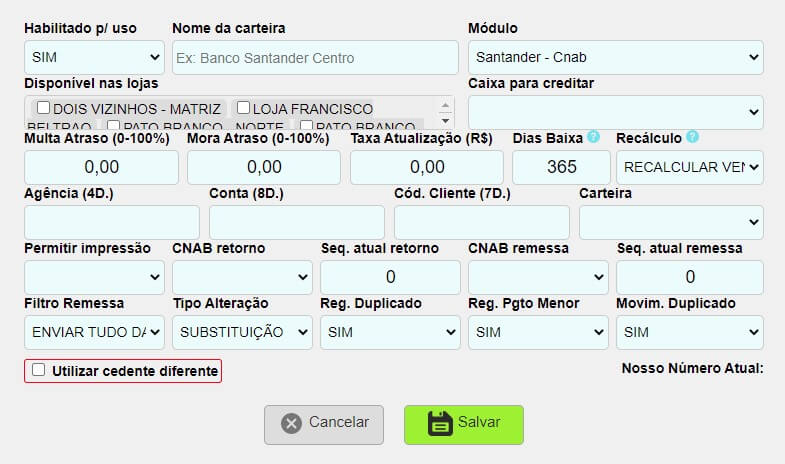 Integrar a conta do Santander ao ISPFY.