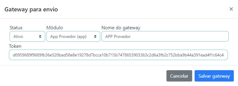 Integrar APP Provedor para mensagens no ISPFY.