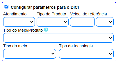 Configurando os parâmetros DICI no ISPFY.