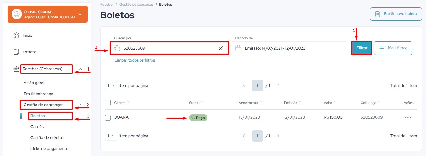Verificar pagamentos.